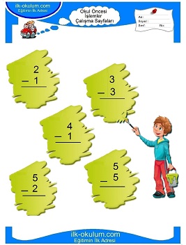 Çocuklar İçin toplam işlemi yaprak testleri 